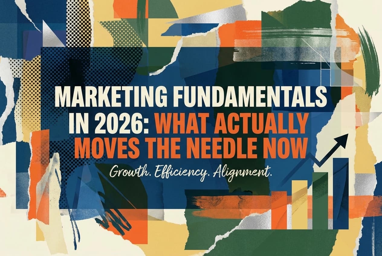 Professional header image for list-based article: Marketing Fundamentals in 2026: What Actually Moves the N...