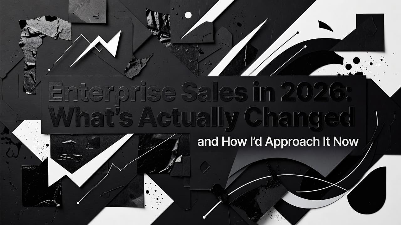 Professional header image for industry analysis: Enterprise Sales in 2026: What's Actually Changed and How...